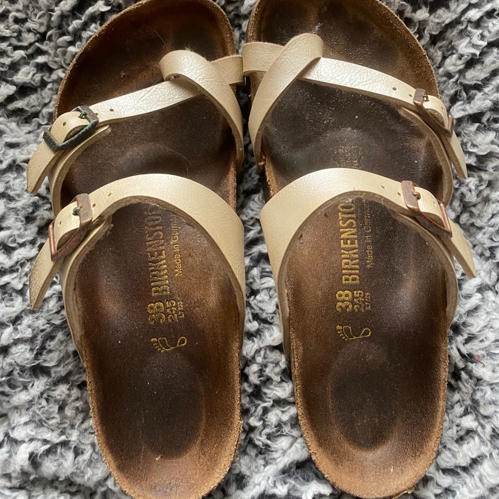 White Mayari Birkenstocks - Size 38